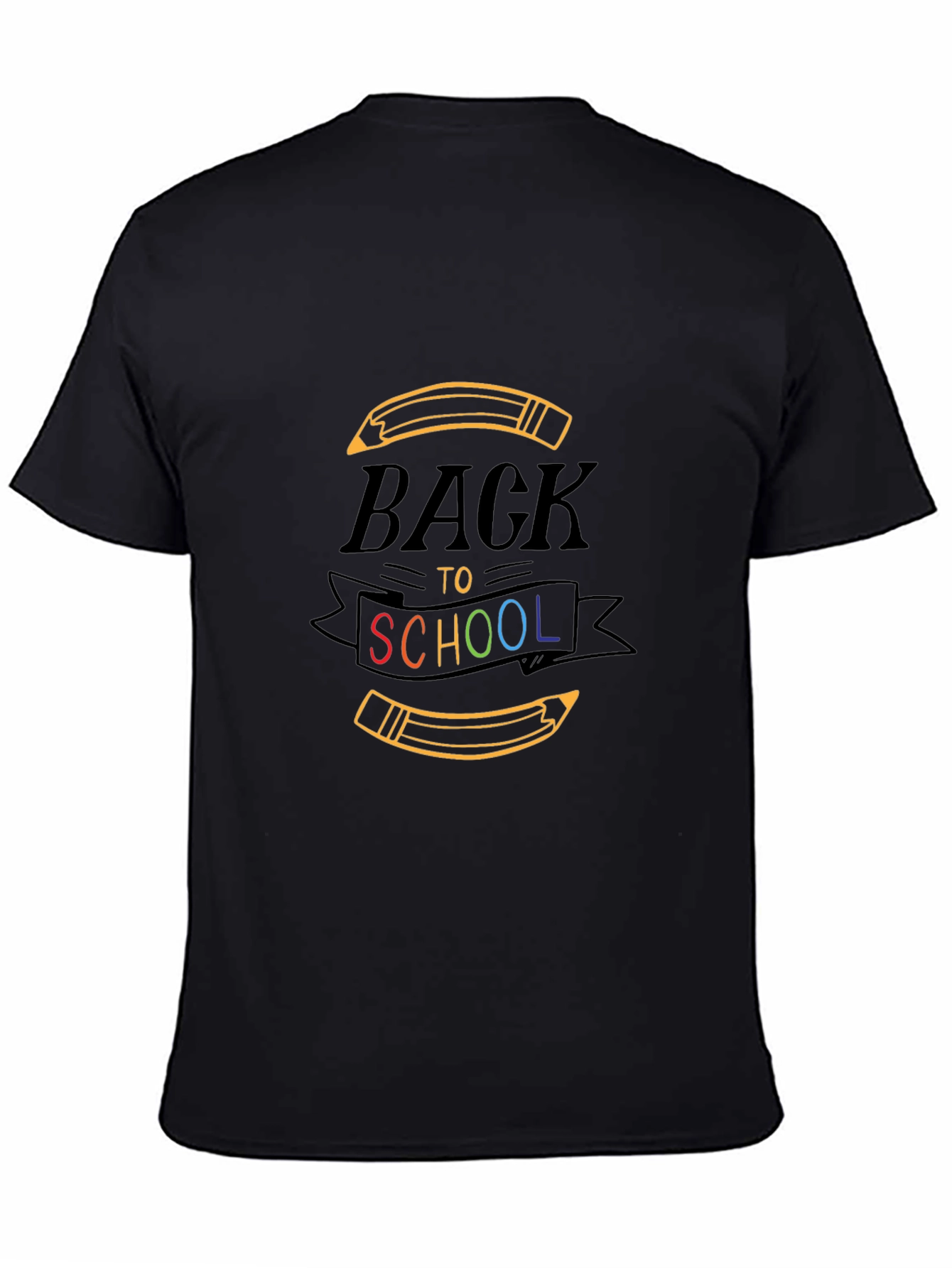 Back to School Graphic Tee - Unisex Black T-Shirt