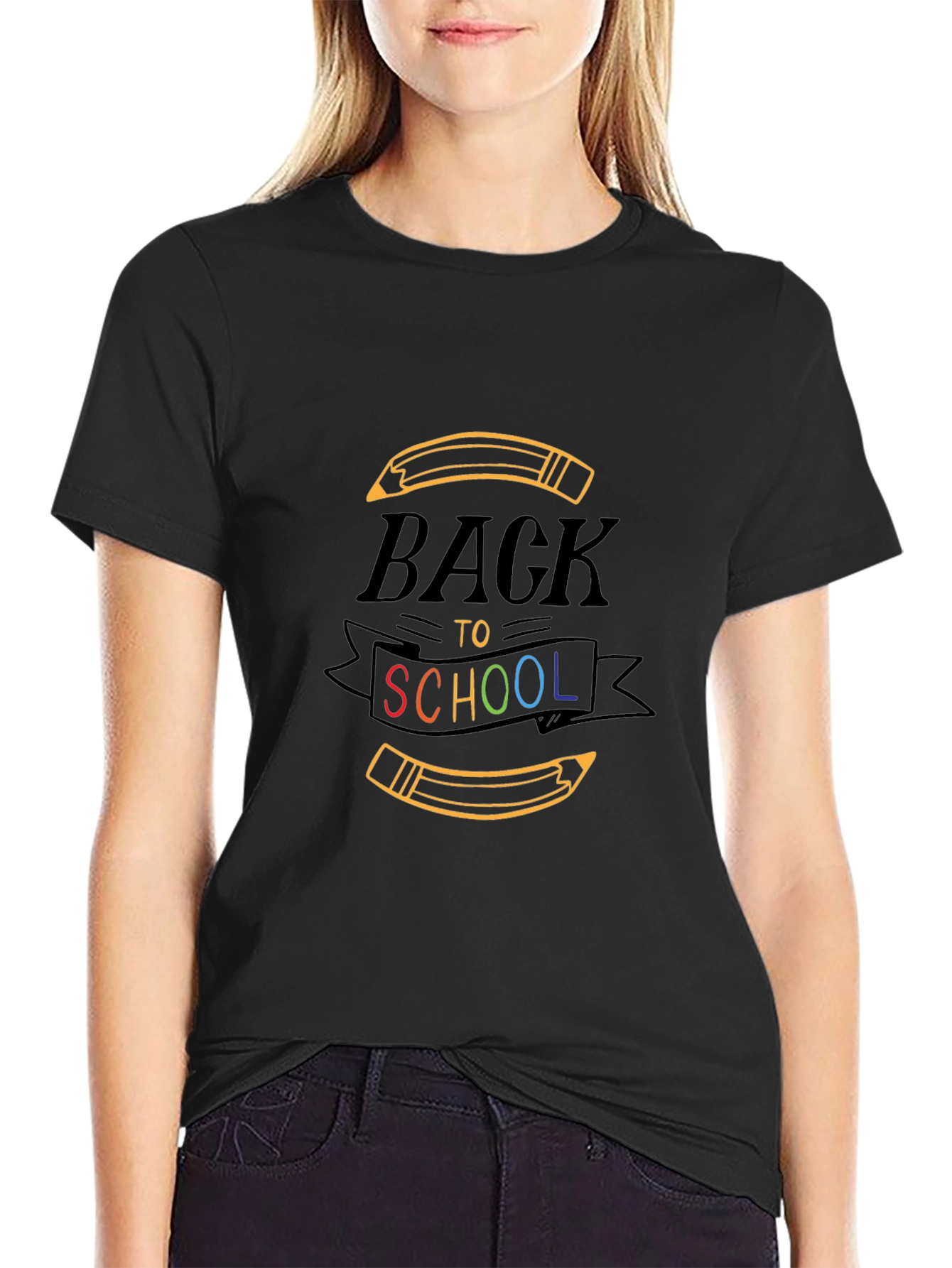 Back to School Graphic Tee - Unisex Black T-Shirt