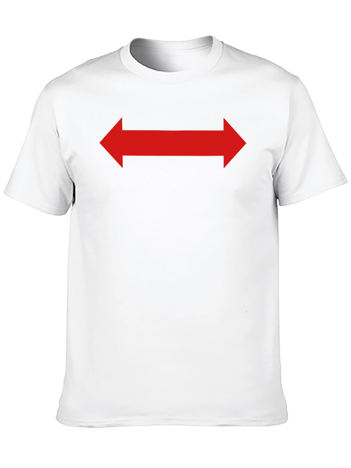 Red Arrow Graphic Tee - Black Cotton Shirt