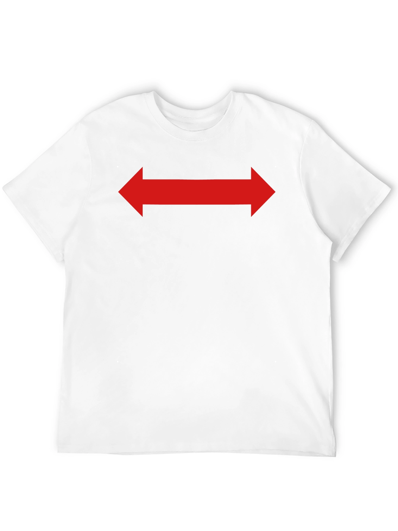 Red Arrow Graphic Tee - Black Cotton Shirt