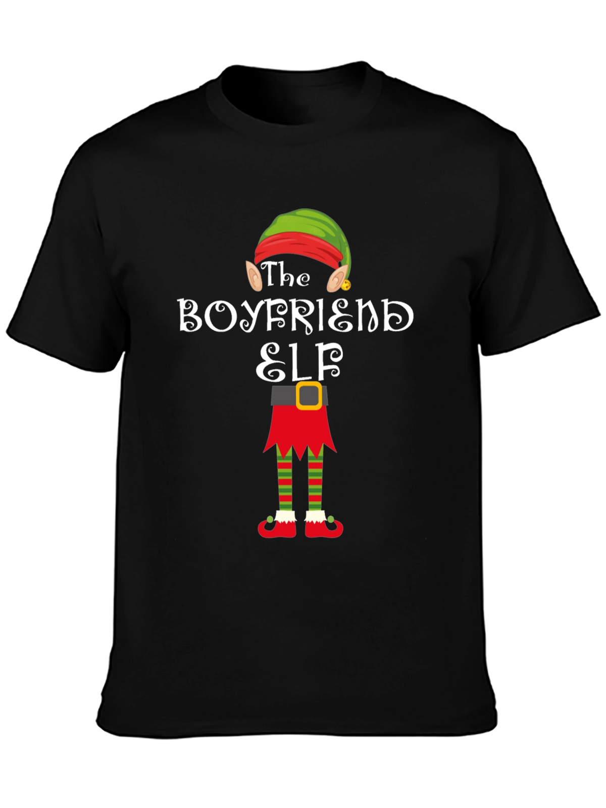 Boyfriend Elf Holiday Graphic Tee