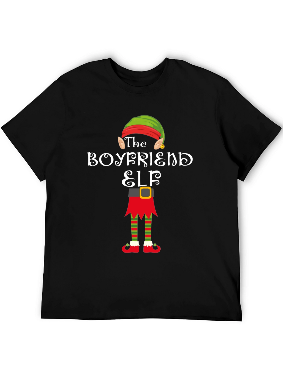 Boyfriend Elf Holiday Graphic Tee