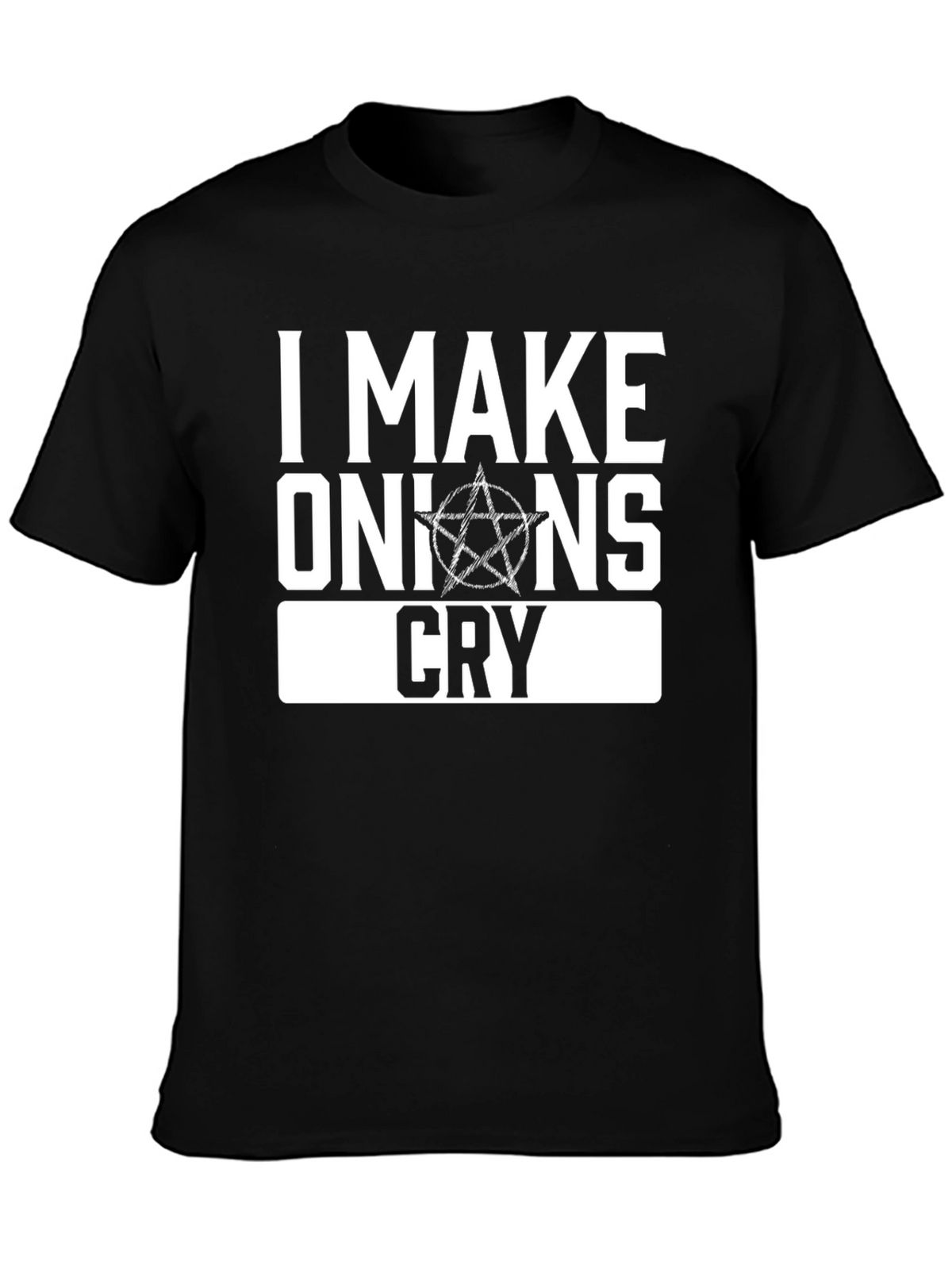I Make Onions Cry Graphic Tee - Black