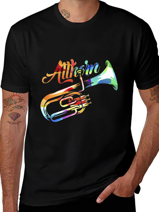 Alt-Horn Colorful Graphic T-Shirt