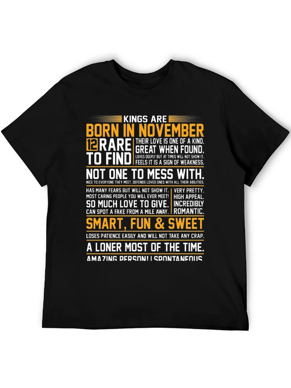 Kings Born in November Graphic Tee