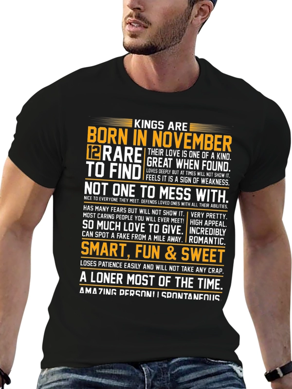 Kings Born in November Graphic Tee