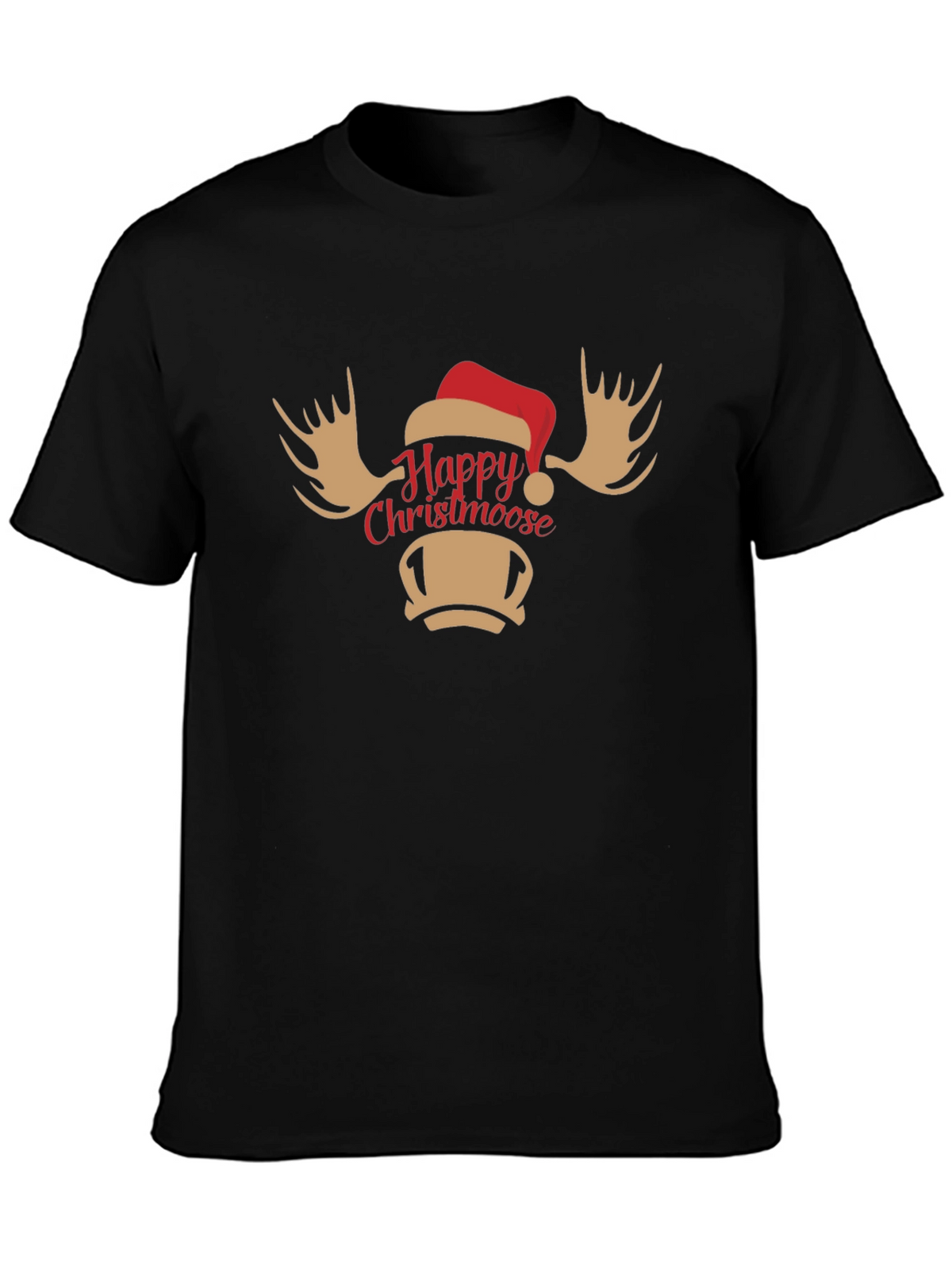 Happy Christmoose T-Shirt - Holiday Moose Tee