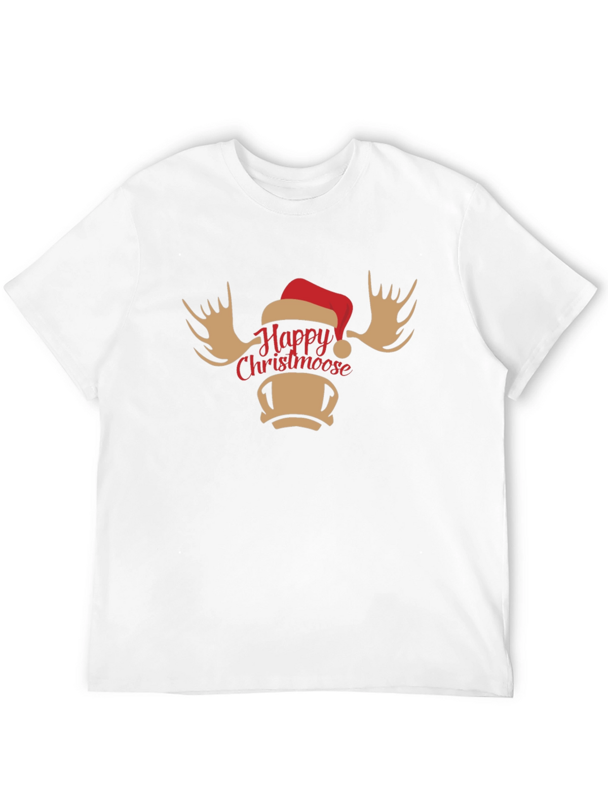 Happy Christmoose T-Shirt - Holiday Moose Tee