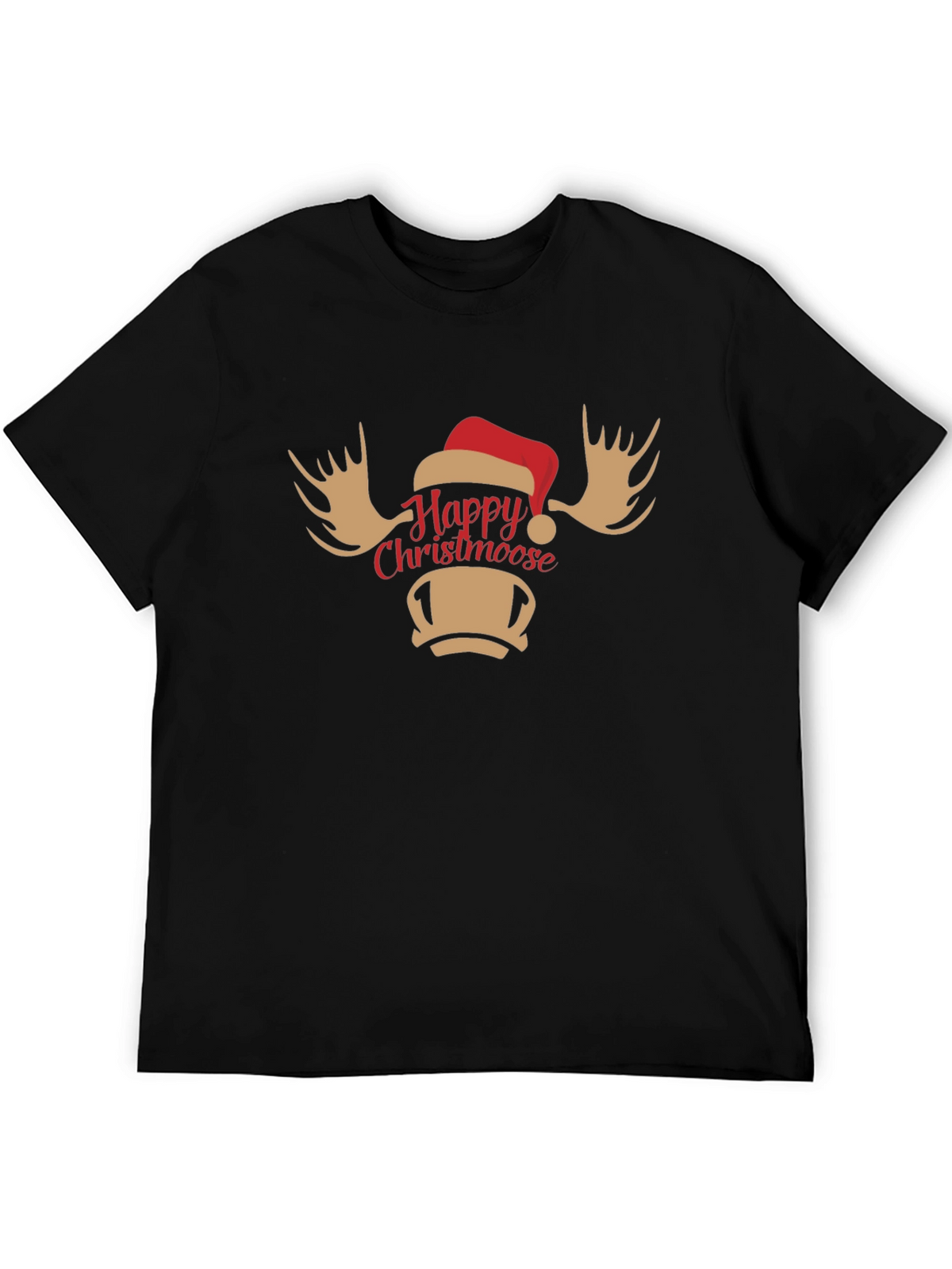 Happy Christmoose T-Shirt - Holiday Moose Tee