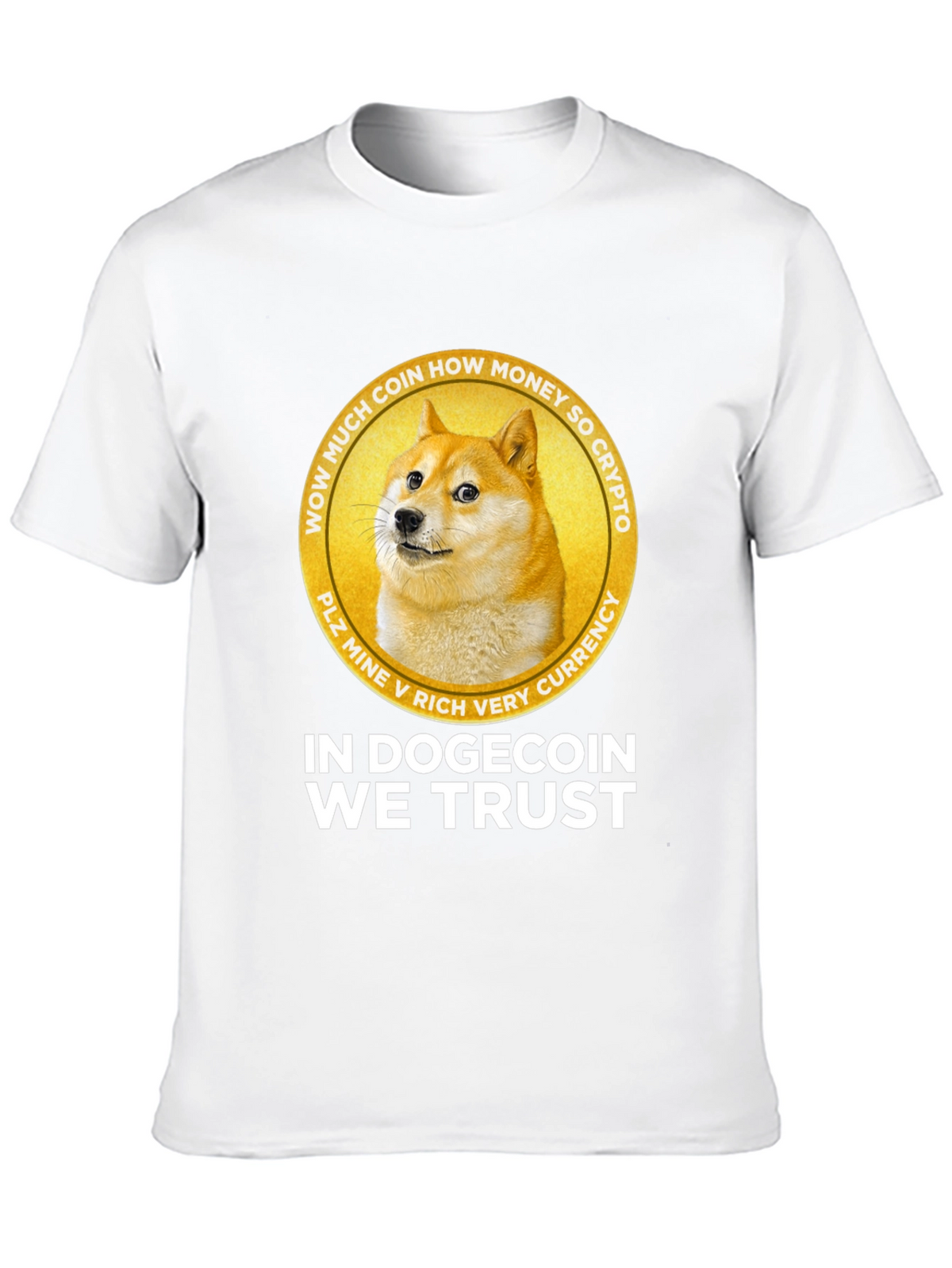In Dogecoin We Trust Black Graphic Tee