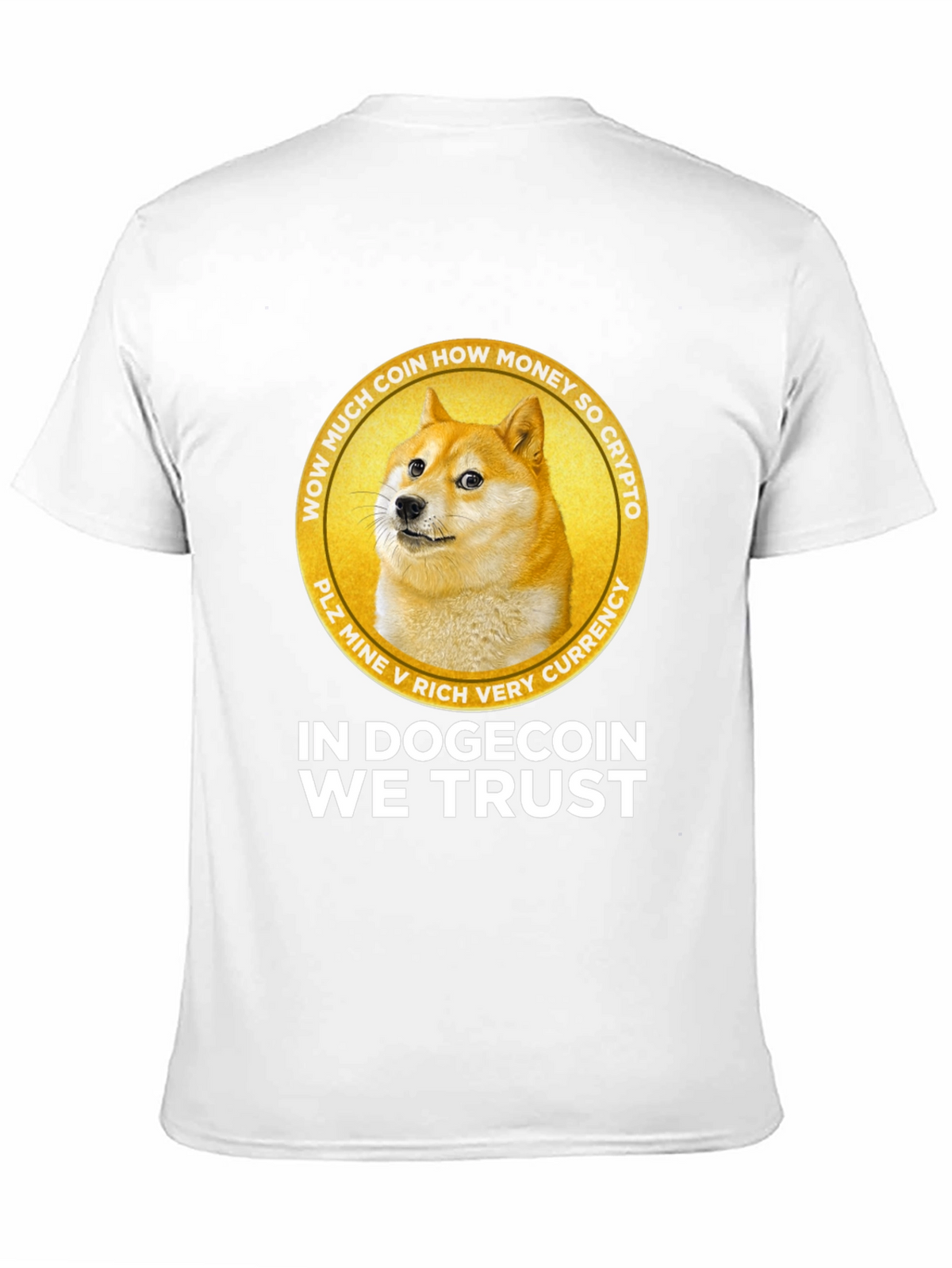In Dogecoin We Trust Black Graphic Tee
