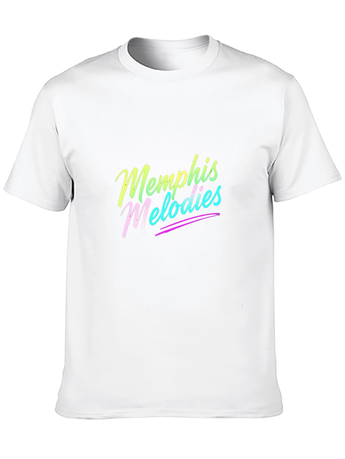 Memphis Melodies Black Cotton Graphic Tee