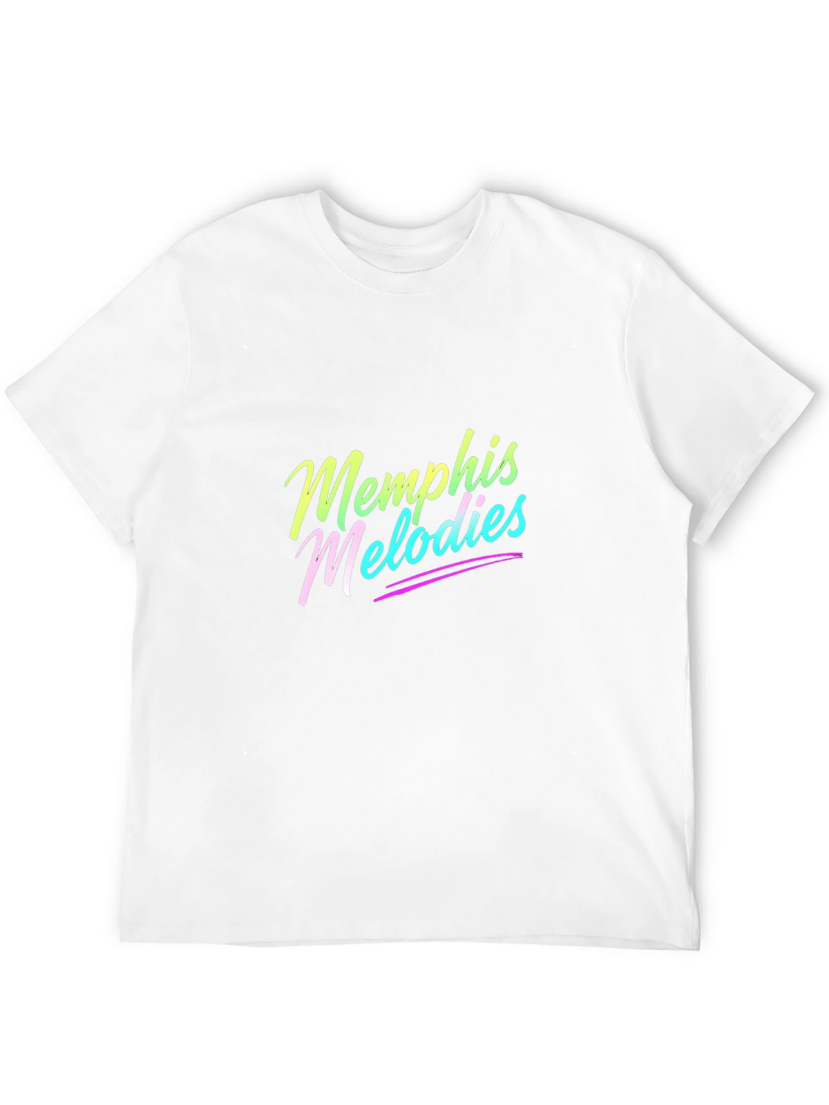 Memphis Melodies Black Cotton Graphic Tee