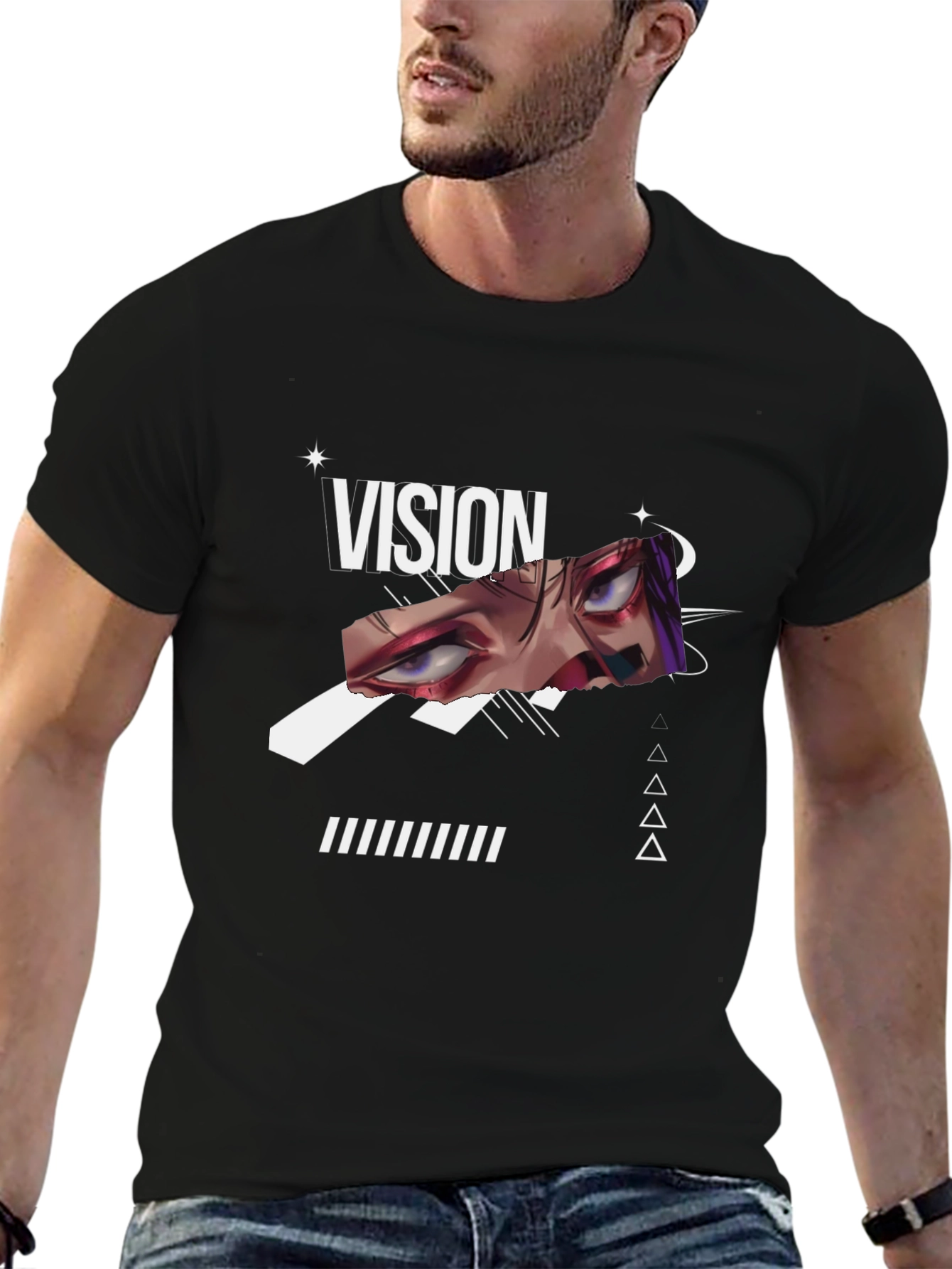 Vision Graphic Black T-Shirt