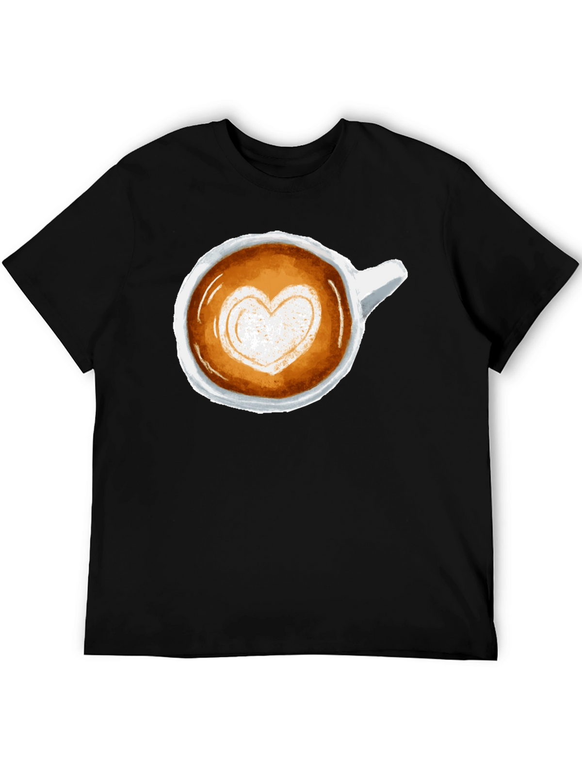 Latte Art Heart Tee - Coffee Lovers T-Shirt