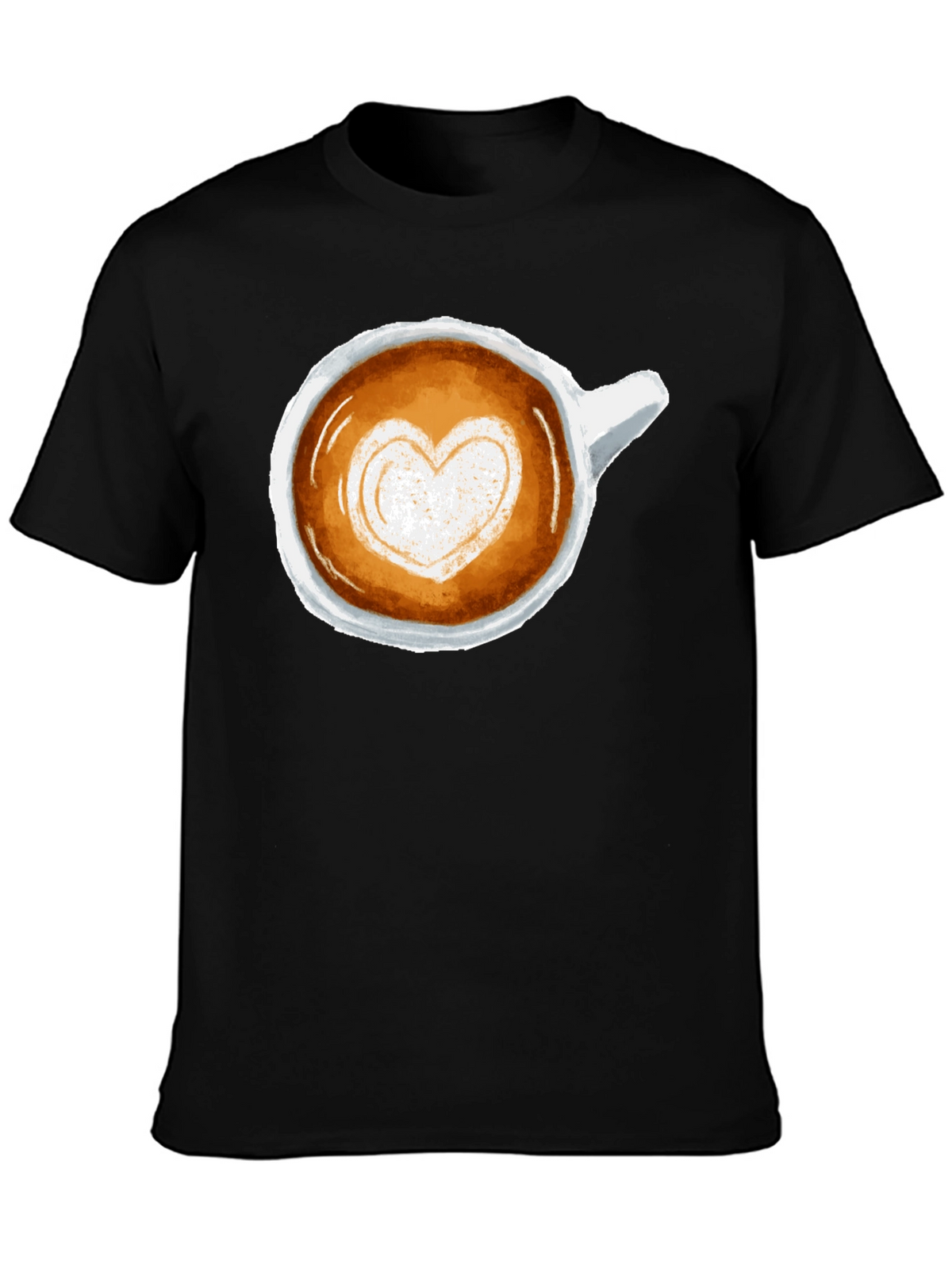 Latte Art Heart Tee - Coffee Lovers T-Shirt