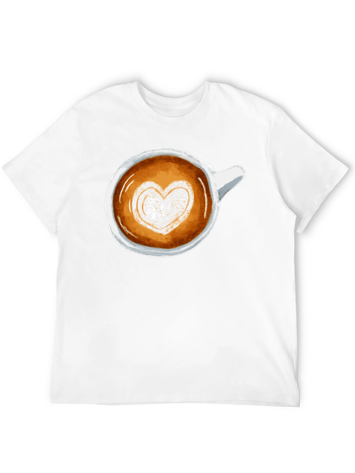Latte Art Heart Tee - Coffee Lovers T-Shirt