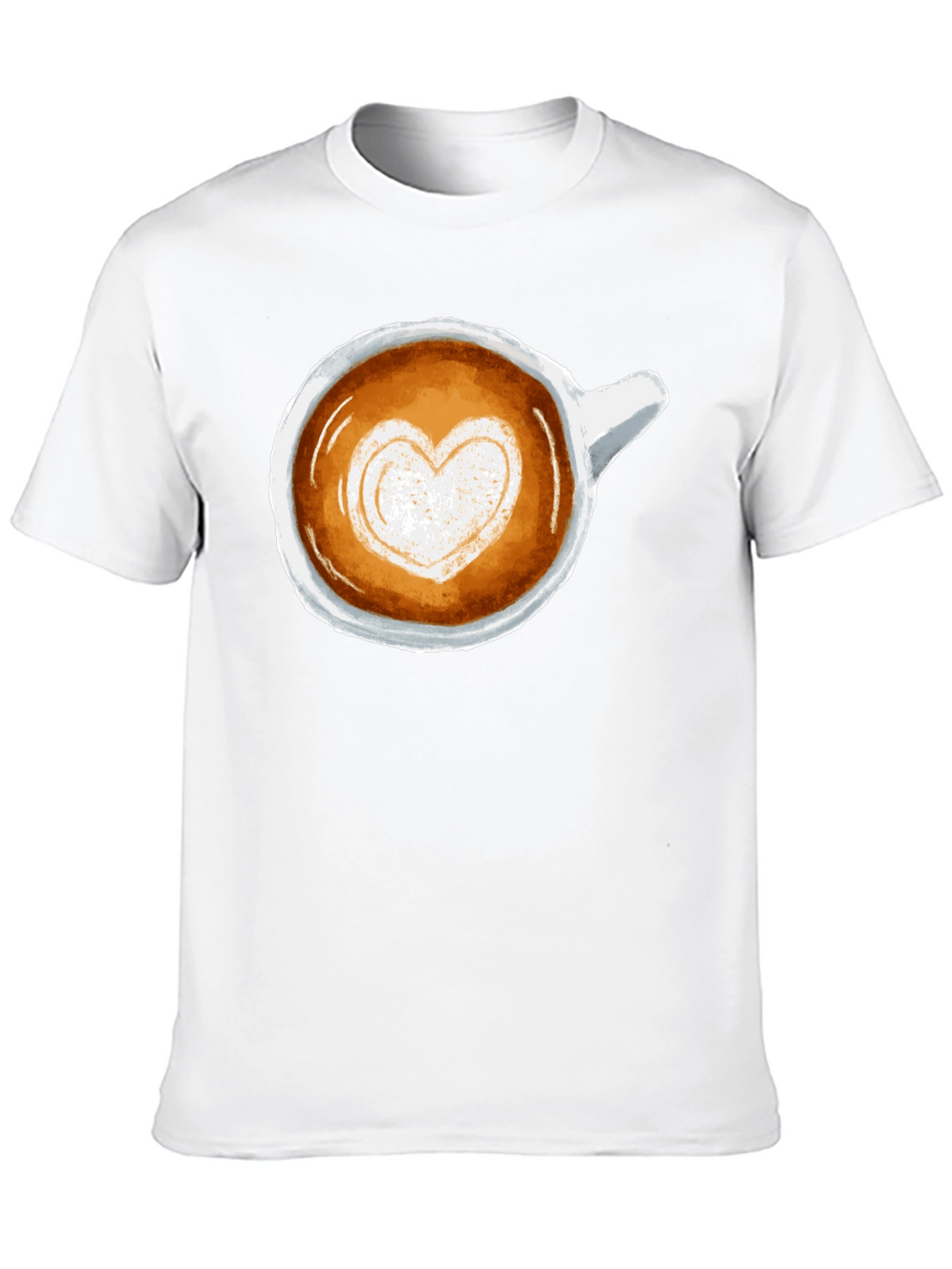 Latte Art Heart Tee - Coffee Lovers T-Shirt