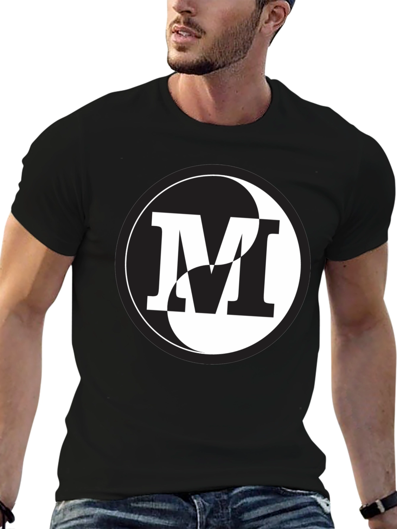 Yin Yang M Graphic Tee - Modern Style