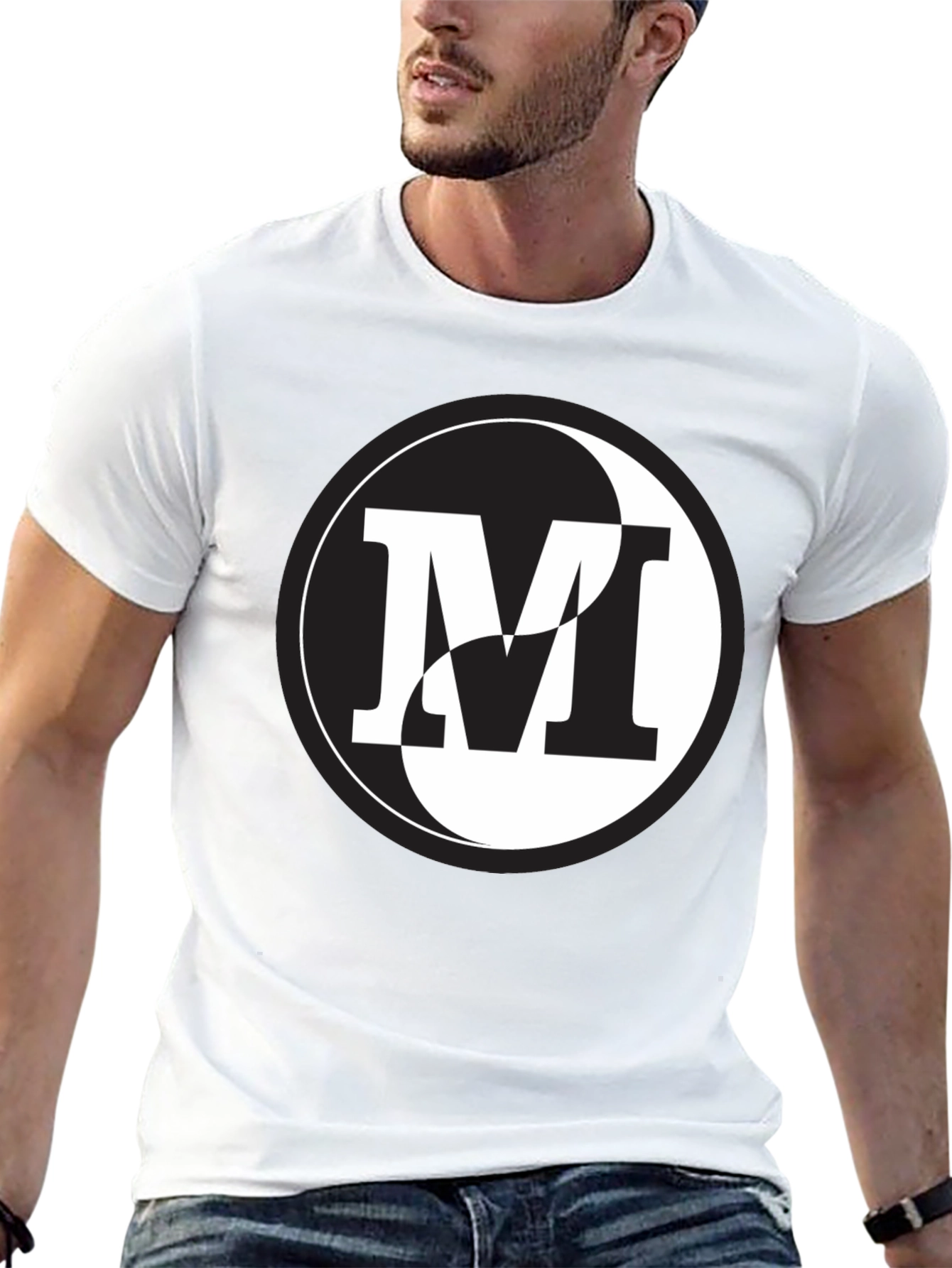 Yin Yang M Graphic Tee - Modern Style