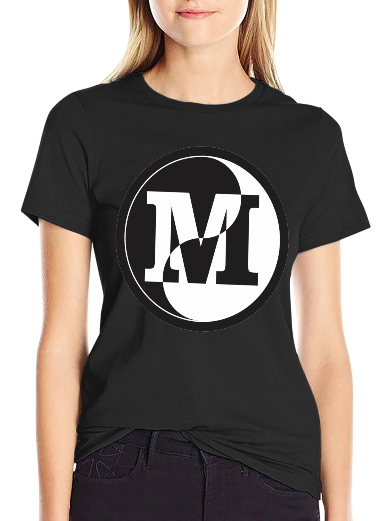 Yin Yang M Graphic Tee - Modern Style