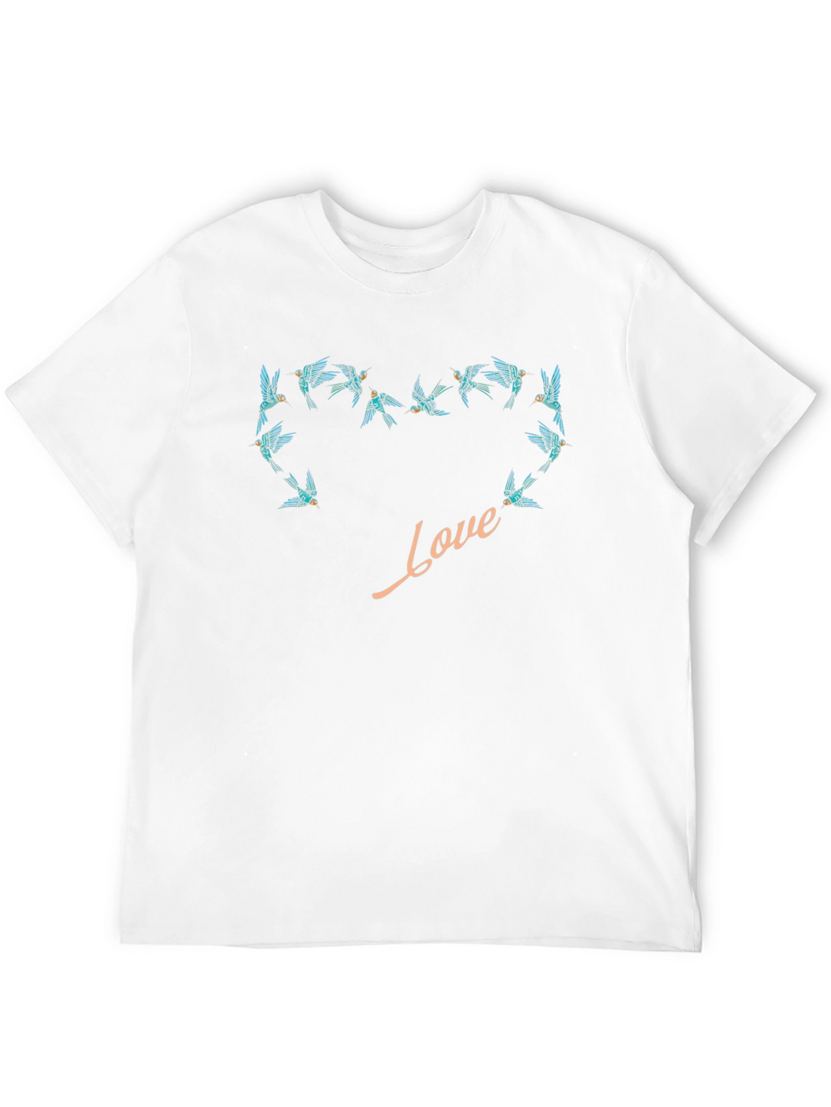Love Bird Heart Tee - Stylish Graphic T-Shirt