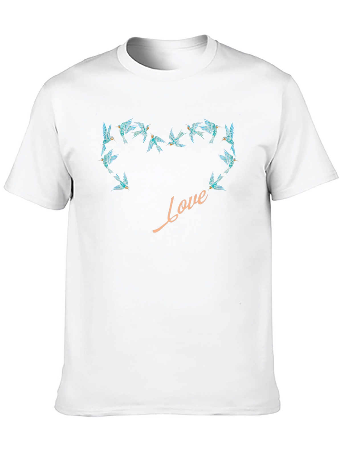 Love Bird Heart Tee - Stylish Graphic T-Shirt