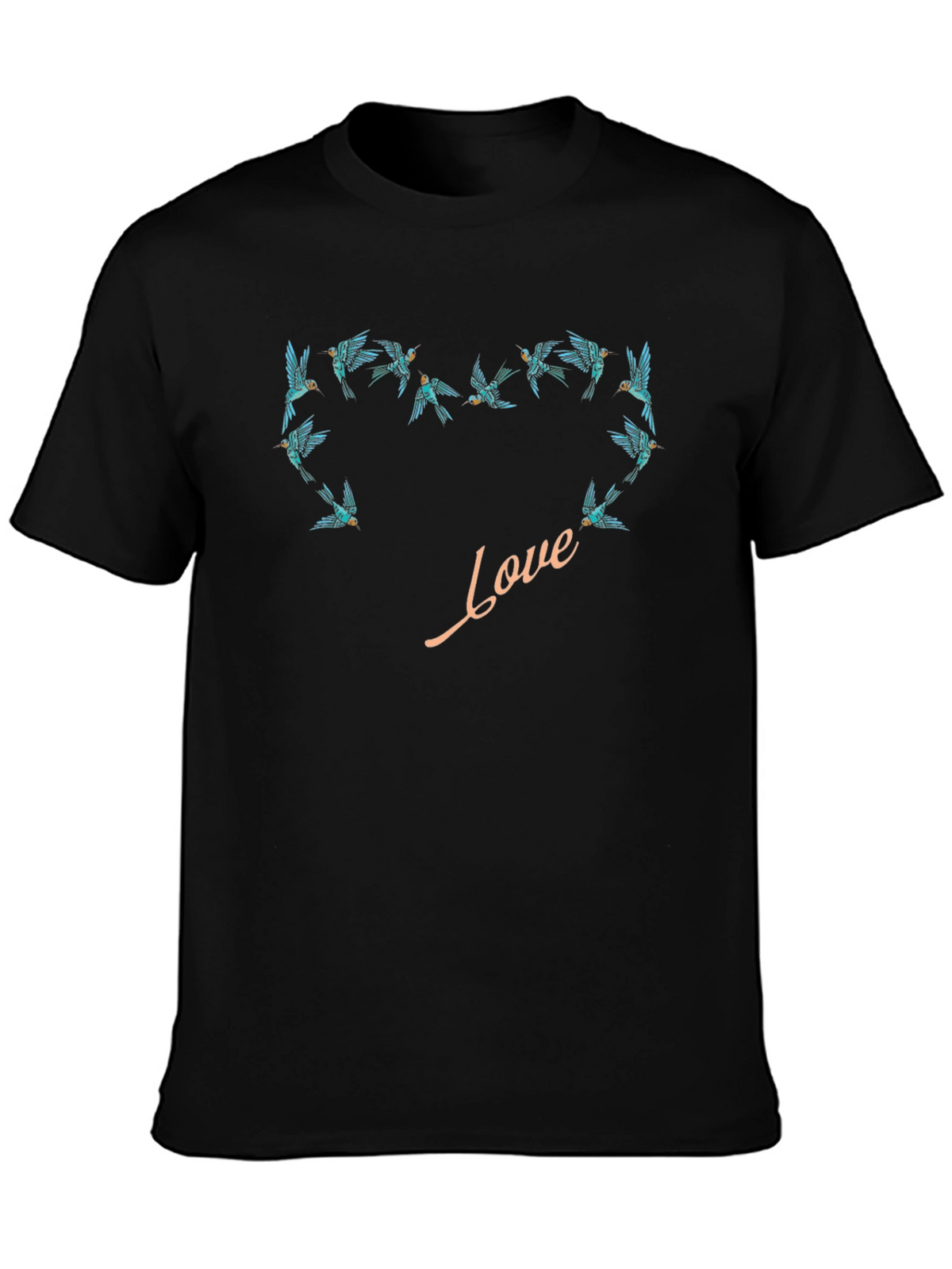 Love Bird Heart Tee - Stylish Graphic T-Shirt