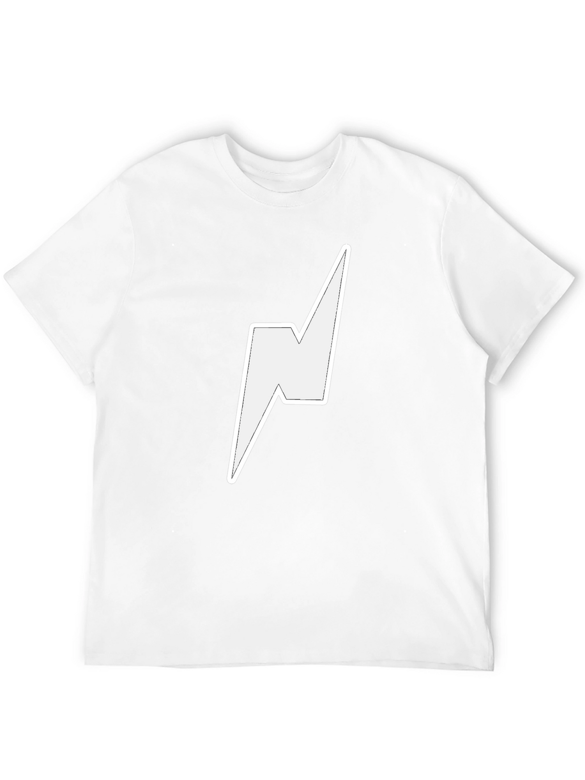 Lightning Bolt Graphic Tee - Stylish Black T-Shirt