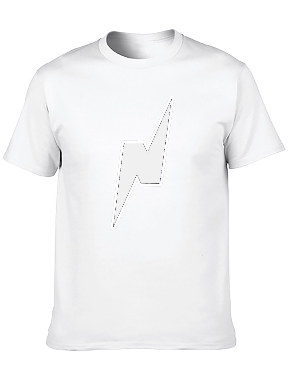 Lightning Bolt Graphic Tee - Stylish Black T-Shirt