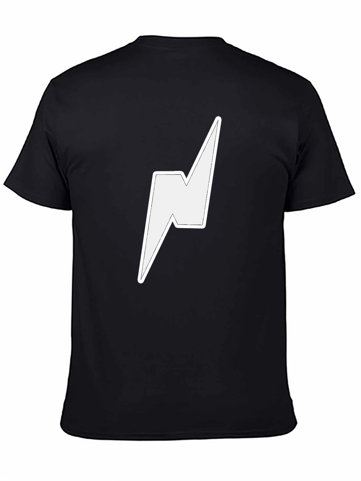Lightning Bolt Graphic Tee - Stylish Black T-Shirt
