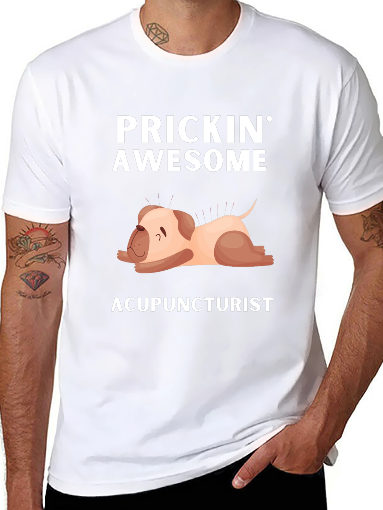 Prickin Awesome Acupuncturist T-Shirt