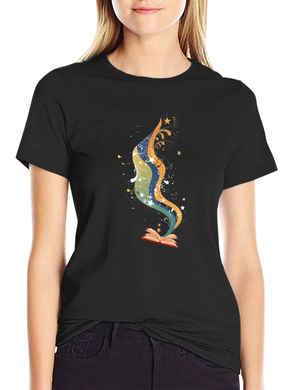 Magical Book T-Shirt - Literary Style