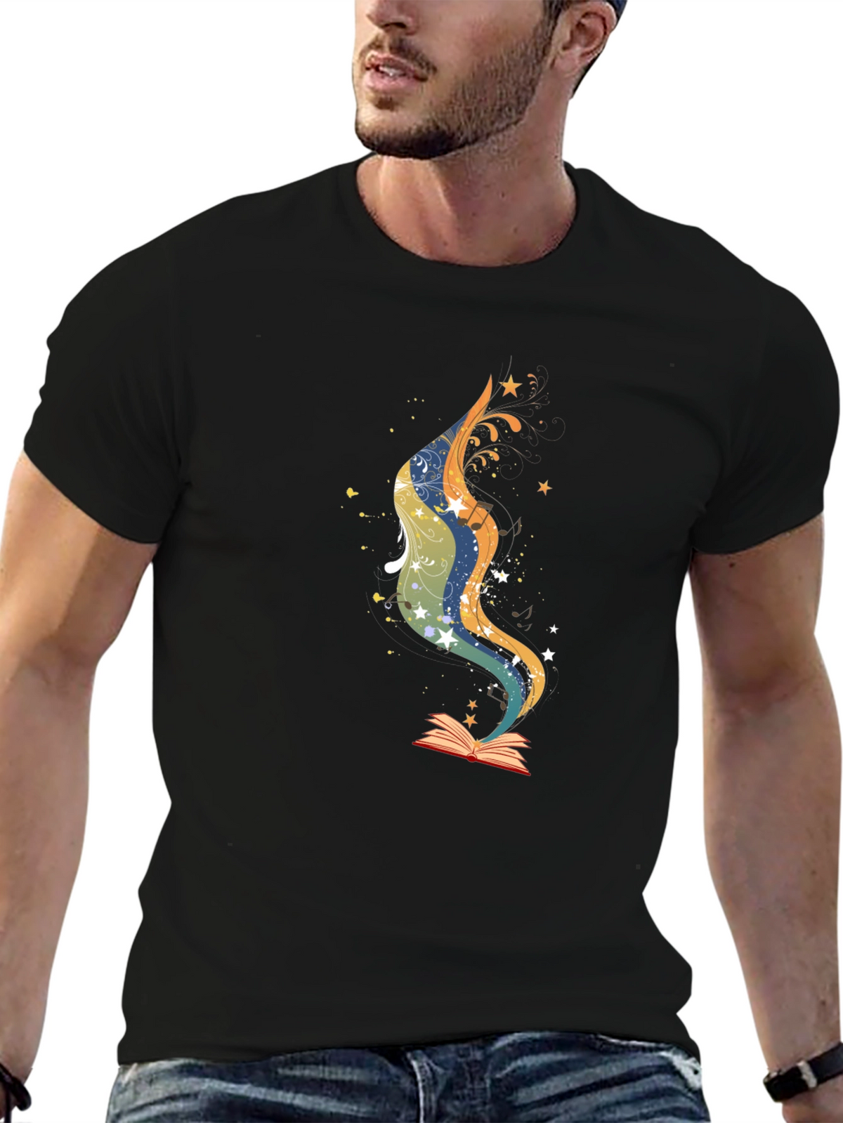 Magical Book T-Shirt - Literary Style