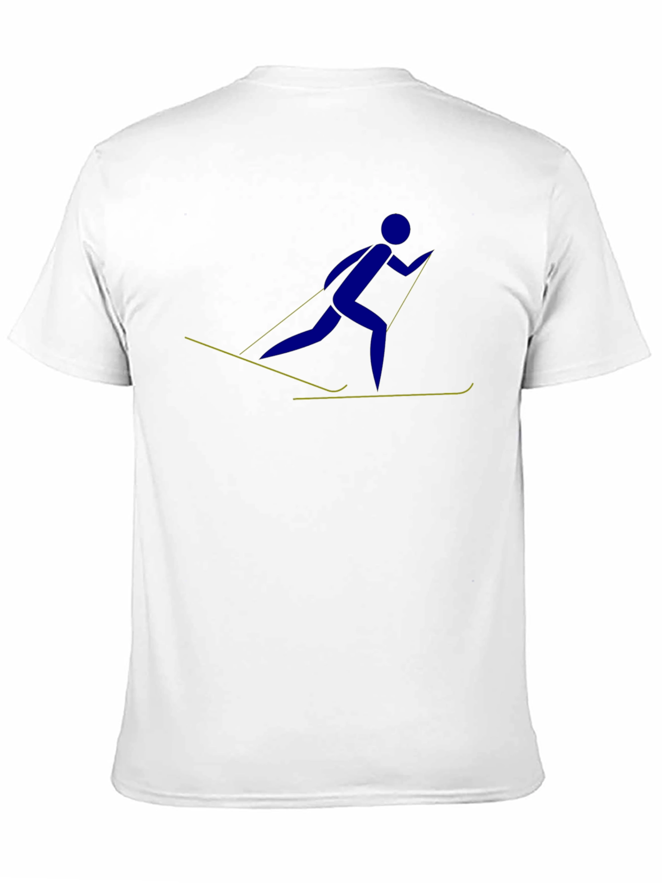 Skiing Stick Figure Graphic Tee