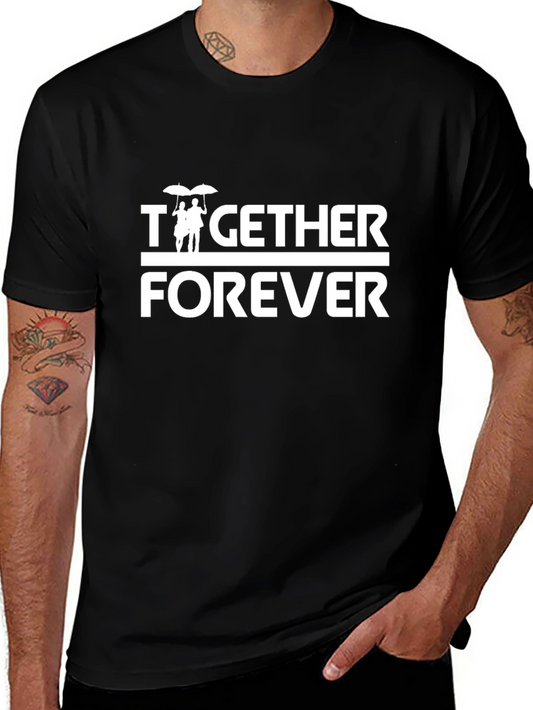 Together Forever Graphic Tee - Romantic Couple Shirt
