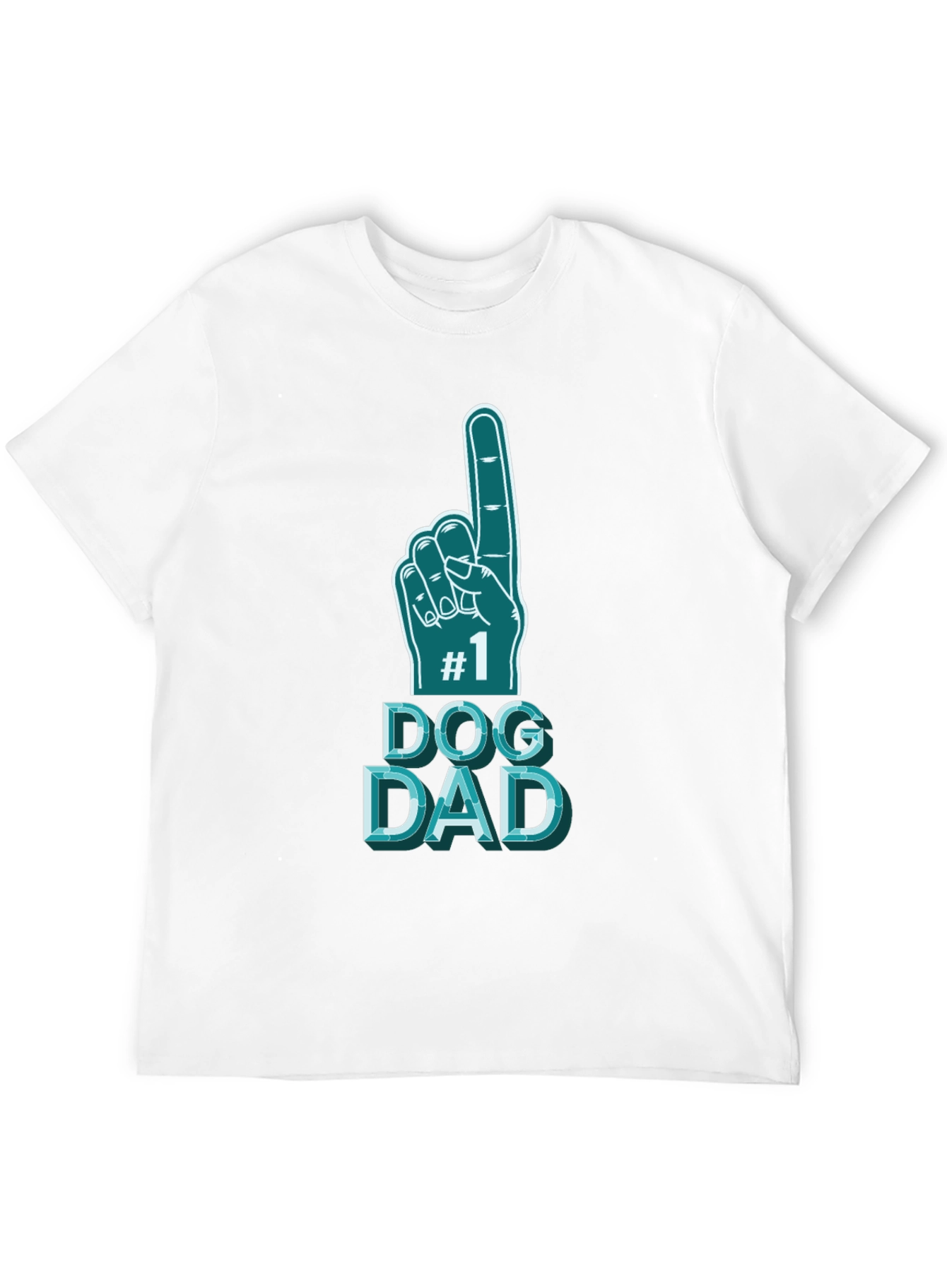 #1 Dog Dad T-Shirt - Black Graphic Tee