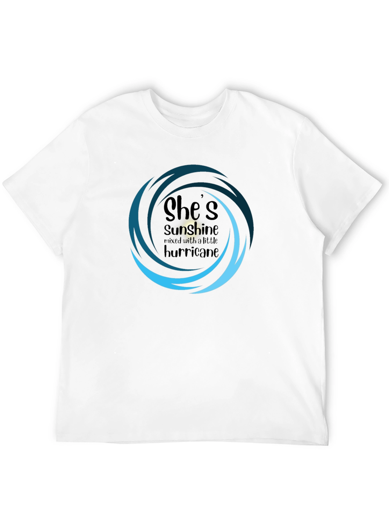 Shes Sunshine & Hurricane Tee - Black