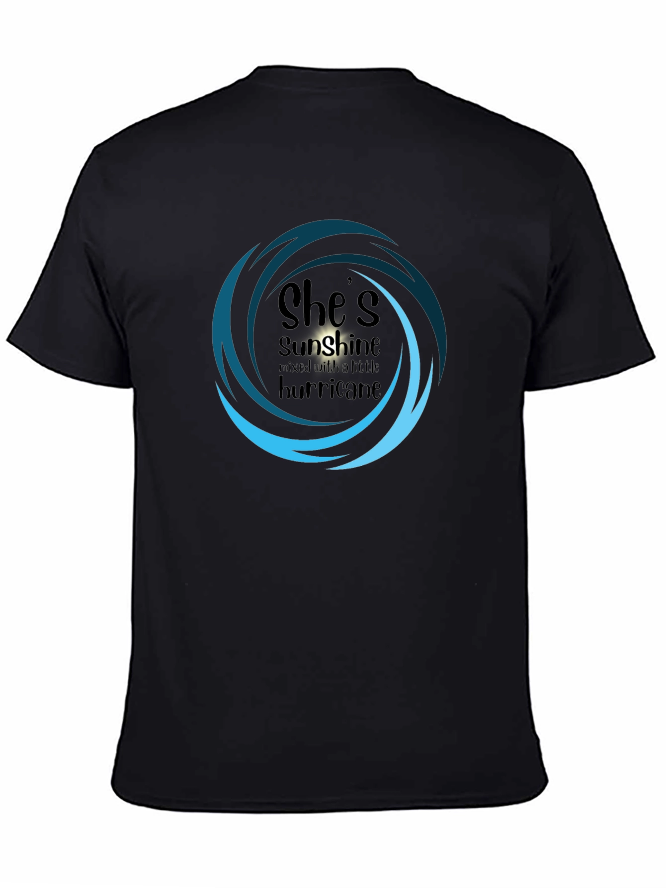 Shes Sunshine & Hurricane Tee - Black