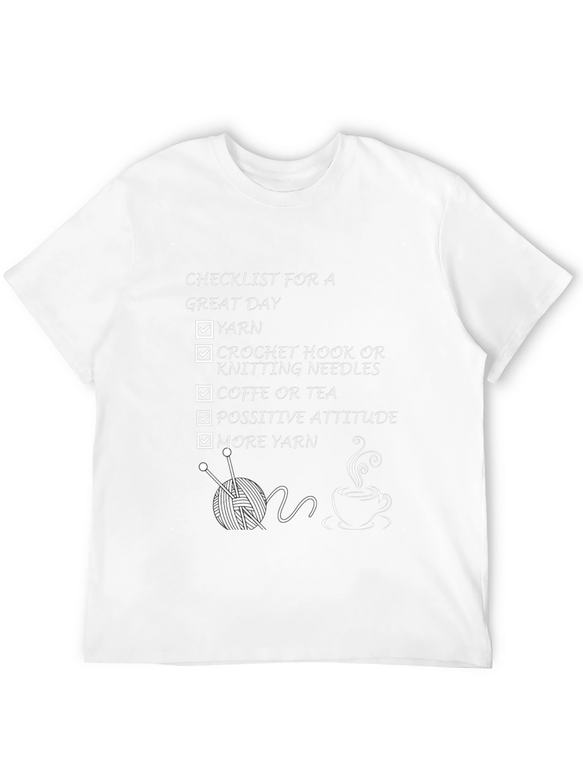 Knitting Lovers Checklist T-Shirt