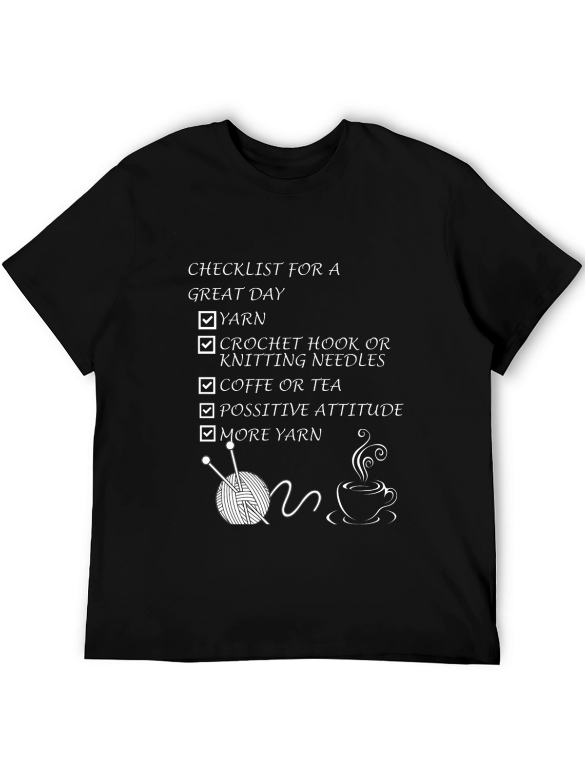 Knitting Lovers Checklist T-Shirt
