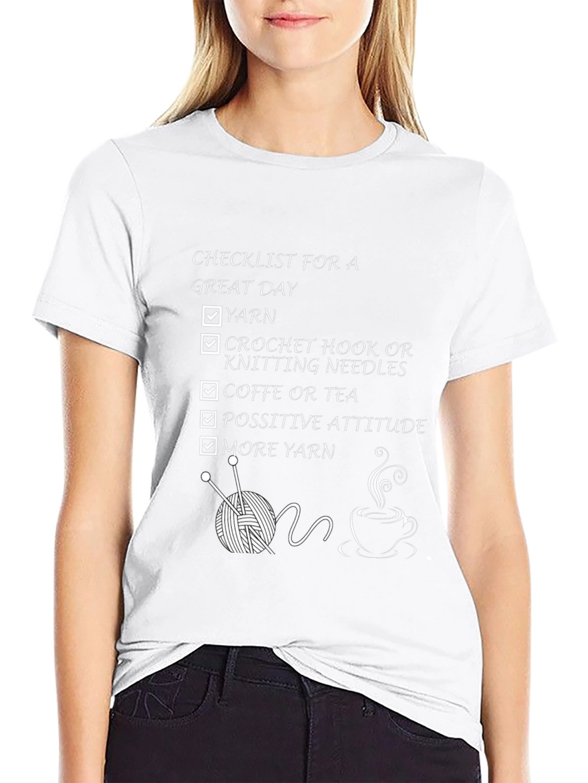 Knitting Lovers Checklist T-Shirt