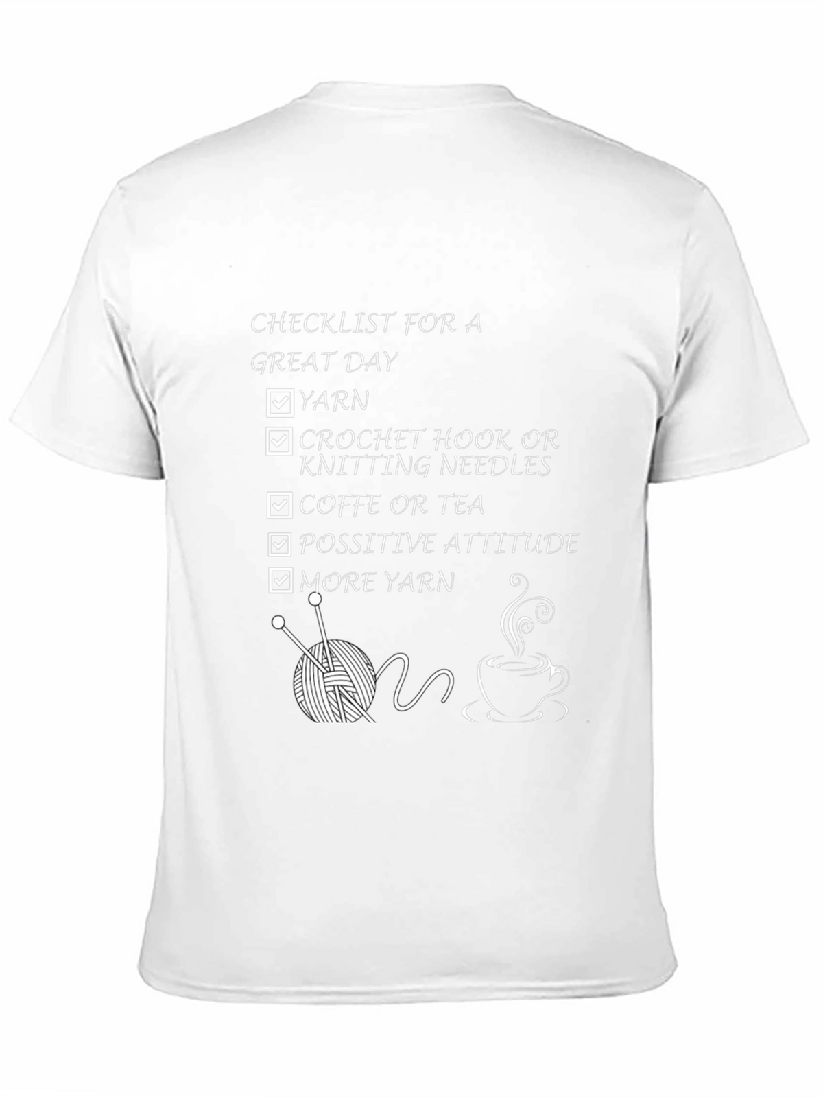 Knitting Lovers Checklist T-Shirt
