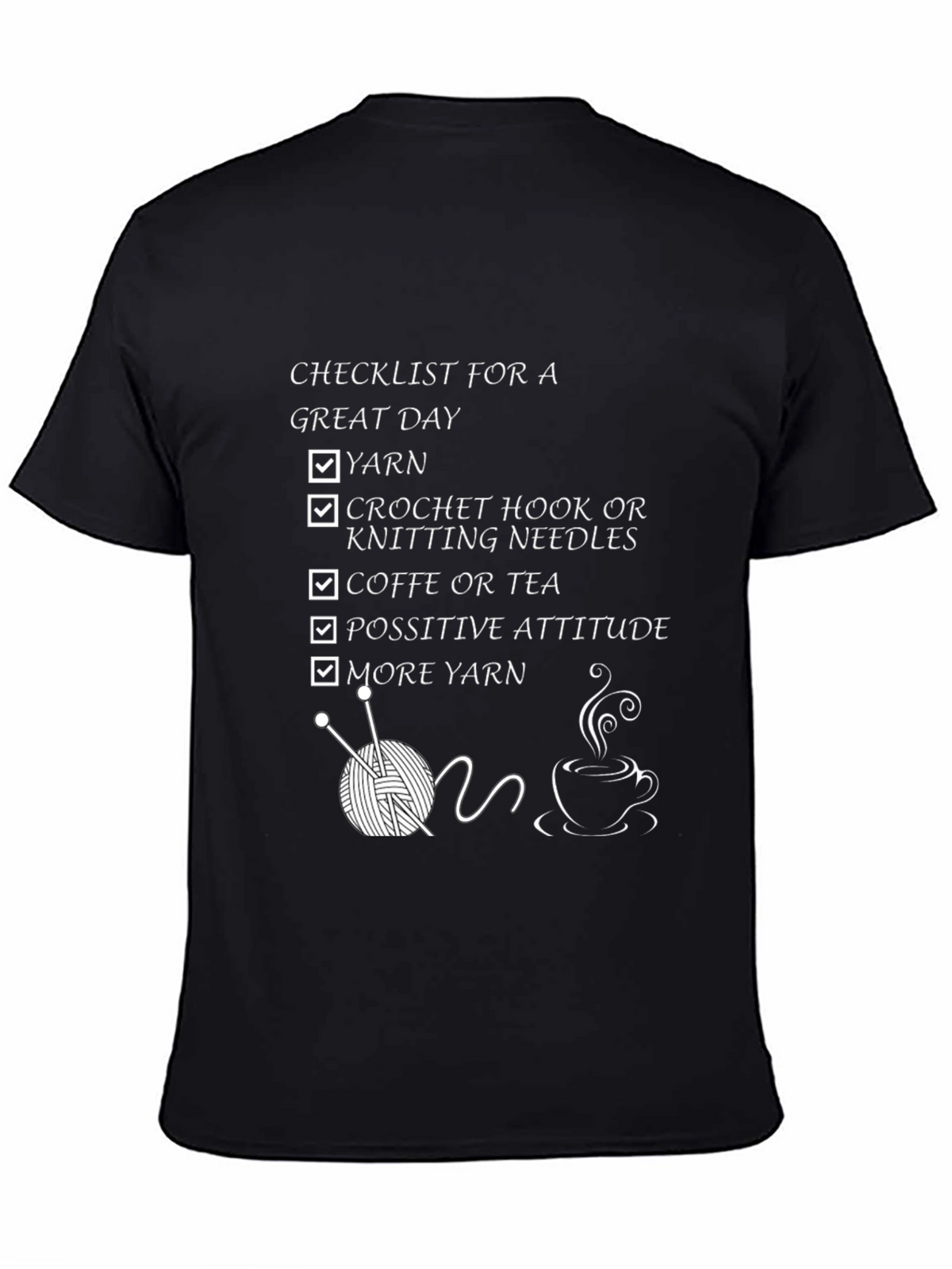 Knitting Lovers Checklist T-Shirt