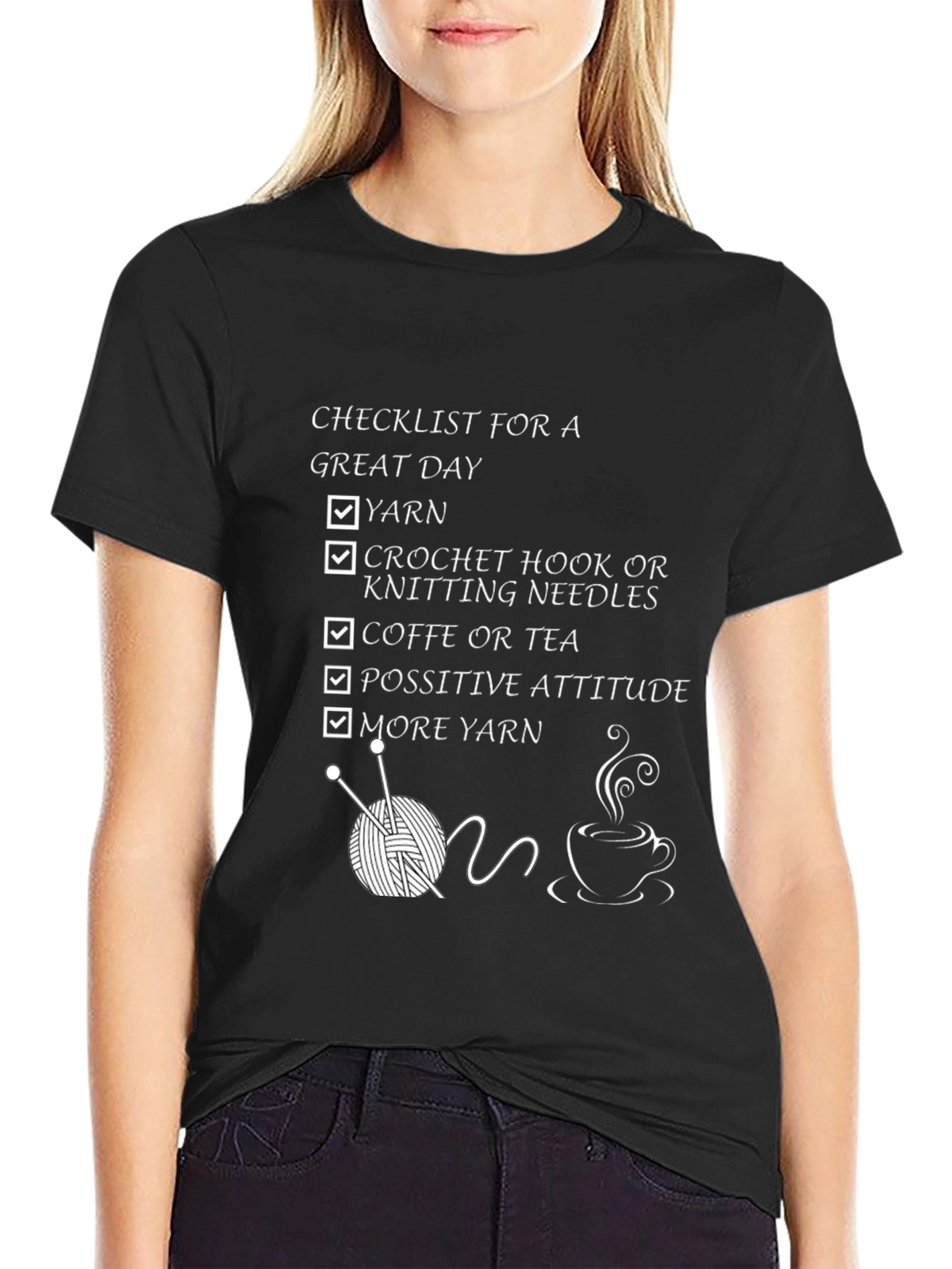 Knitting Lovers Checklist T-Shirt