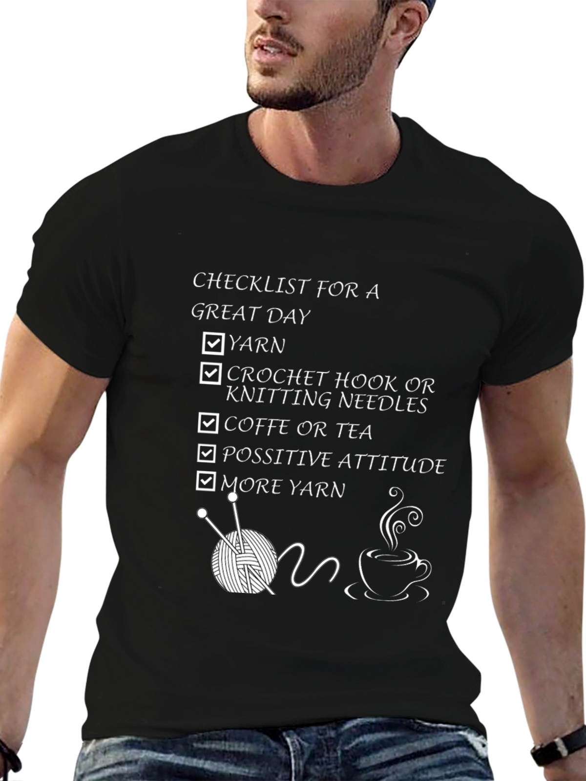 Knitting Lovers Checklist T-Shirt