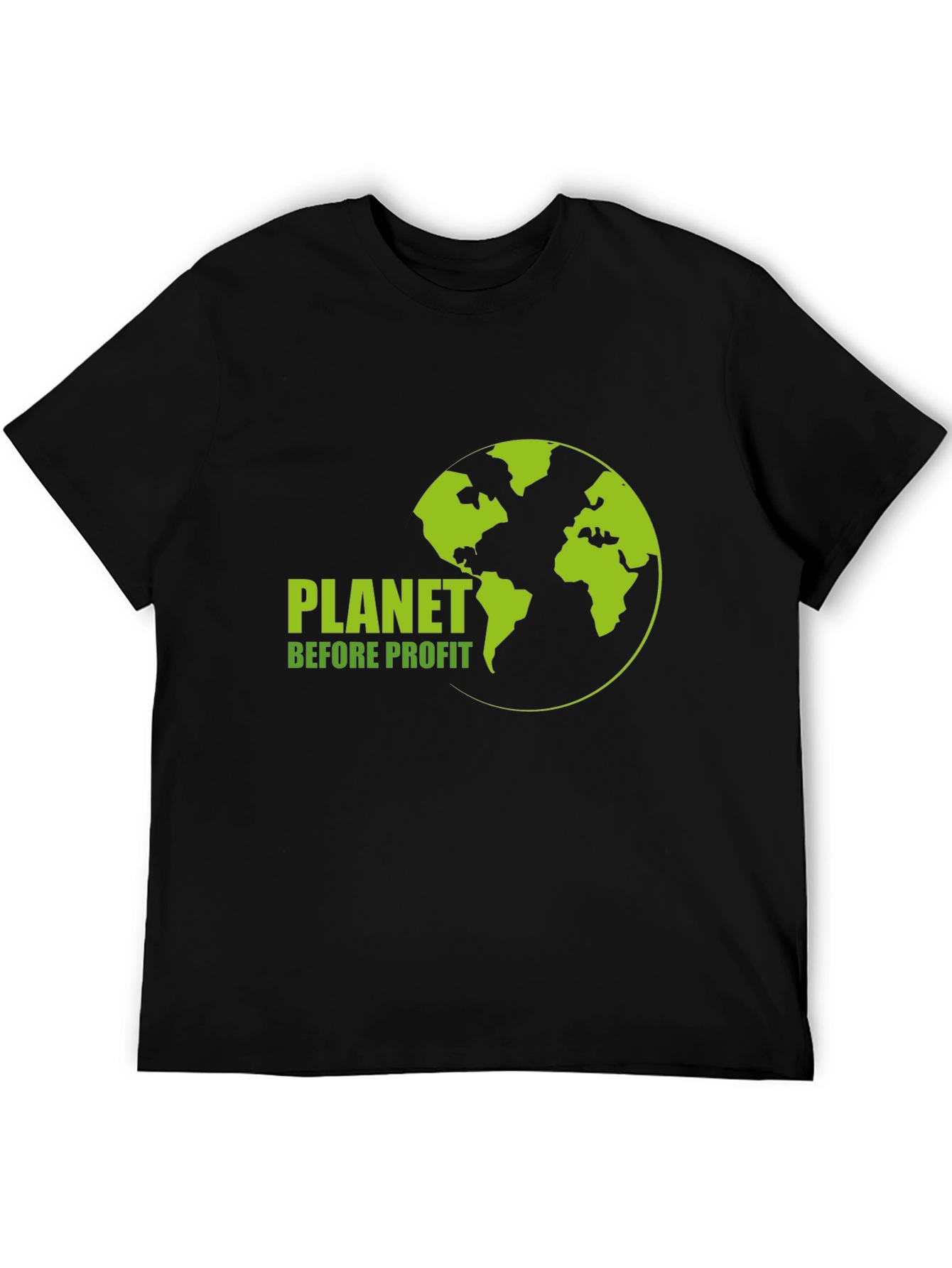 Planet Before Profit Black Graphic Tee