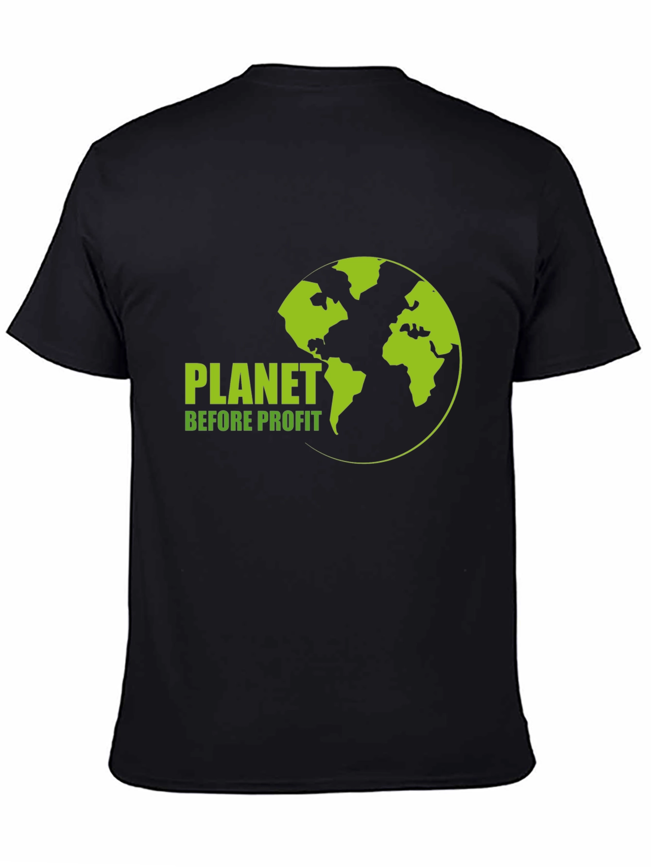 Planet Before Profit Black Graphic Tee