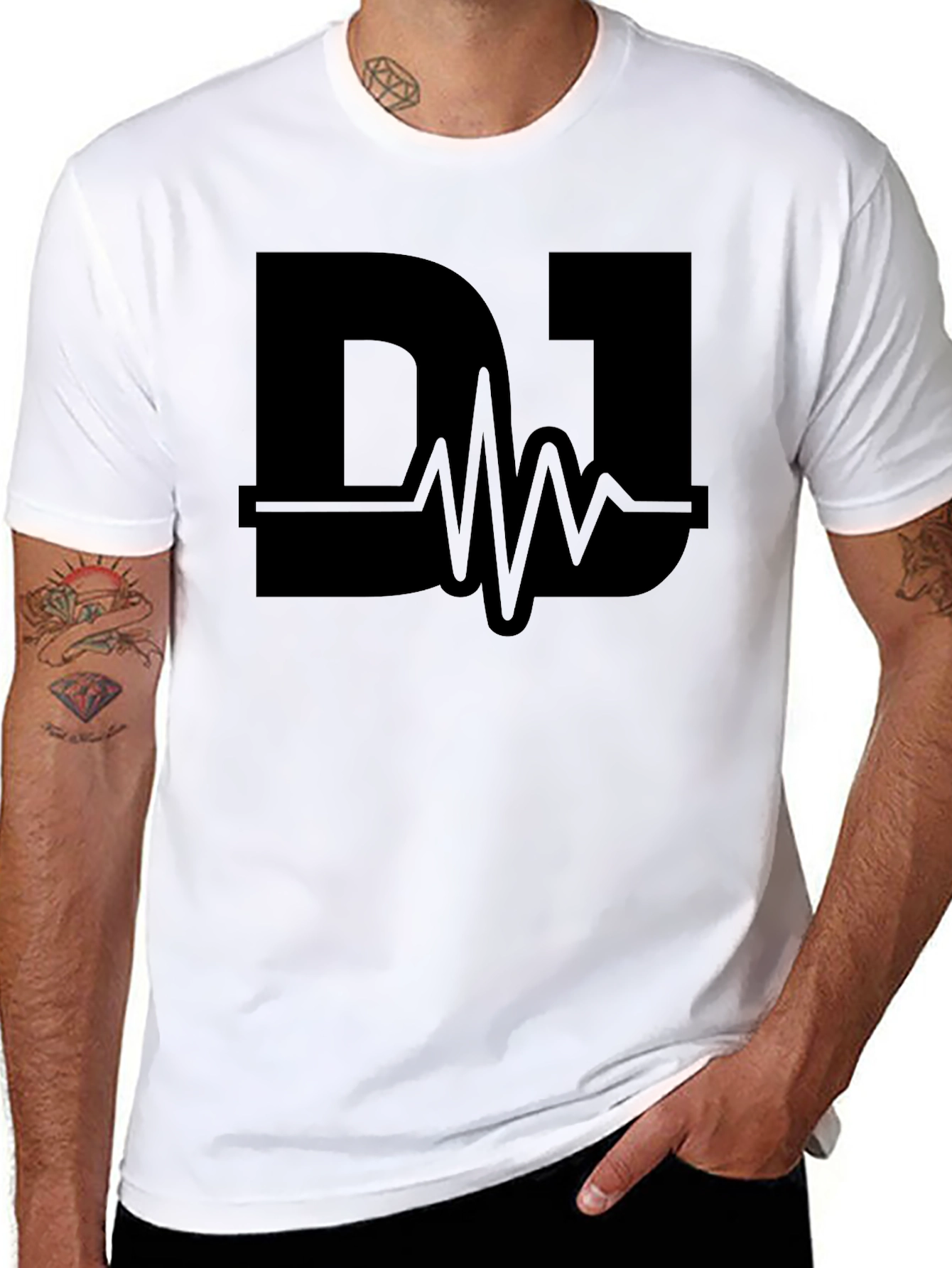 DJ Pulse Black T-Shirt - Music Lover Tee