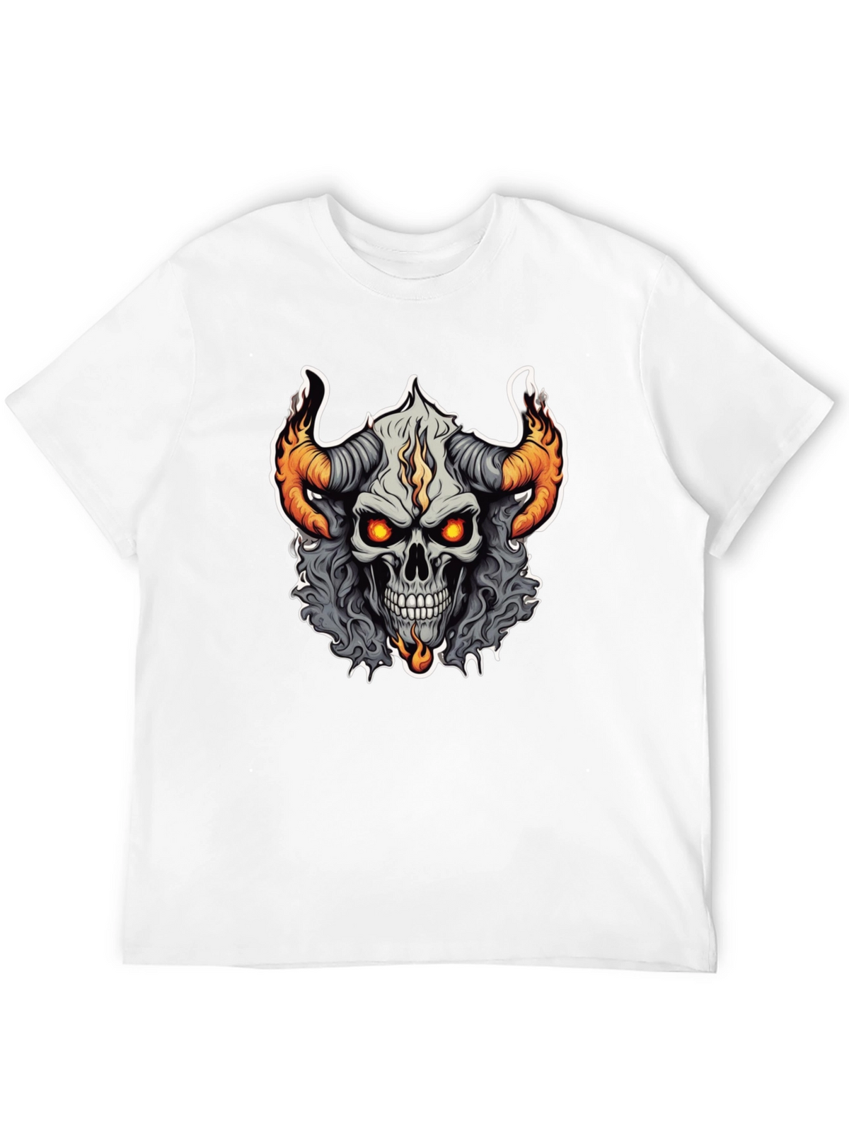 Skull Demon Graphic Tee - Black